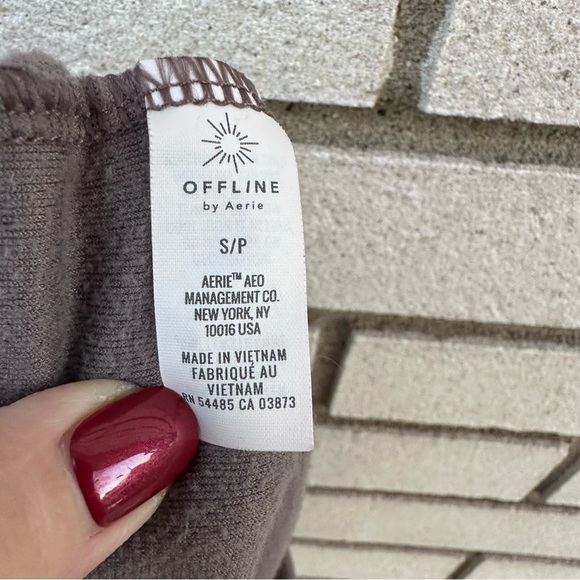 Offline by Aerie After Party Velour Jogger University Grey - Picture 11 of 14